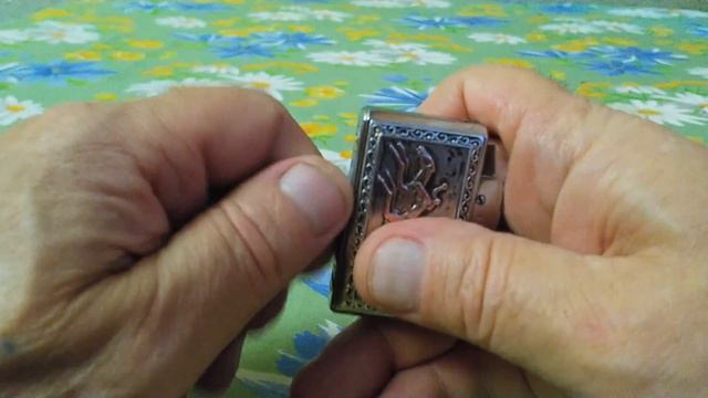 Old vintage KBL "500" petrol pocket lighter Старая бензиновая карманная зажигалка смотреть онлайн