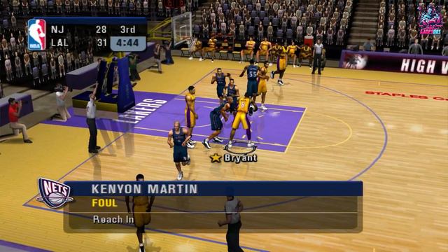 NBA Inside Drive 2003 (New Jersey Nets vs. Los Angeles Lakers) Gameplay XBOX HD 1080p смотреть онлайн
