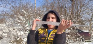 Едим последнюю сосульку #icicle