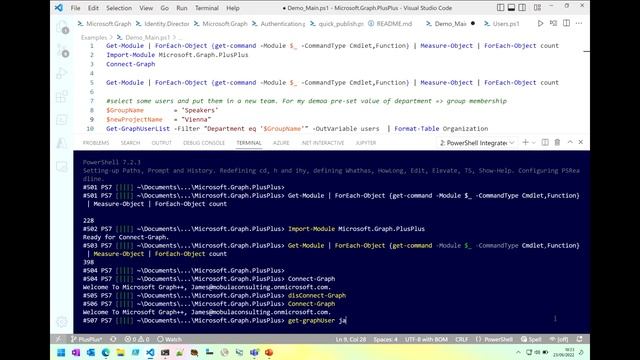 Microsoft Graph++ the missing module for working with the Graph APIs - James O'Neill - PSConfEU... смотреть онлайн
