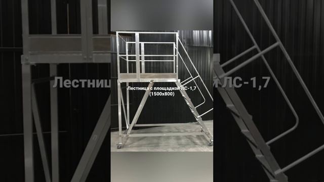 Лестница с площадкой ЛС-1,7 (1500х800). Передвижные платформы. смотреть онлайн