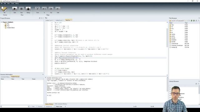 12 Steps to Navier-Stokes in Python: Step 5 Linear Convection 2D смотреть онлайн