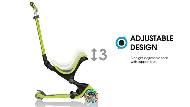 Тротинетка Go Up Deluxe Lights със седалка смотреть онлайн