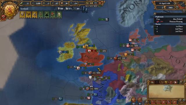 Let's Play Europa Universalis IV Scotland World Conquest Patch 1.7 Part 3 смотреть онлайн