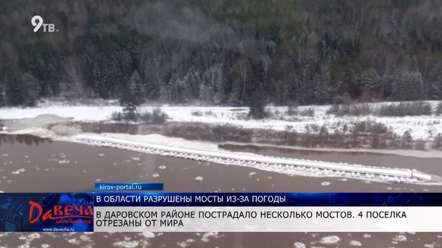 В Кировской области затоплены и разрушены мосты смотреть онлайн
