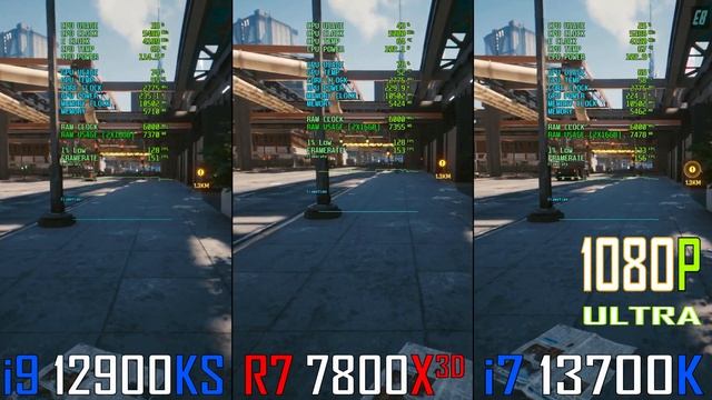 INTEL i9 12900KS vs RYZEN 7 7800X3D vs INTEL i7 13700K // PC GAMES BENCHMARK TEST || смотреть онлайн