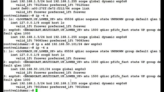 command ifconfig yang digantikan oleh command "ip" - Debian 9 Stretch смотреть онлайн