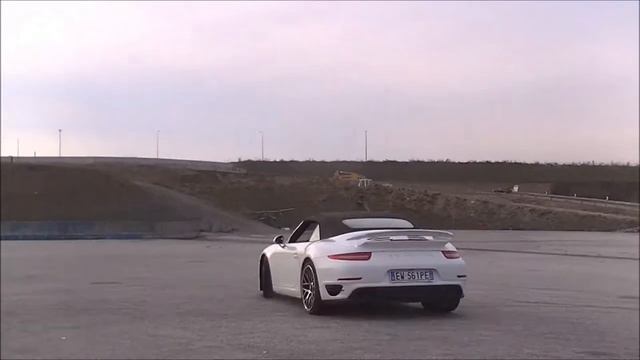 Porsche 991 Turbo S Powerslides And Launch Controls!