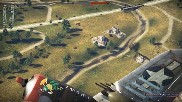 P-47D-25 Thunderbolt - РЕЗУЛЬТАТИВНЫЙ ШТУРМОВИК В WAR THUNDER смотреть онлайн