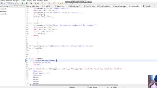 Student Information System | JAVA | Class | Object Oriented Programming смотреть онлайн