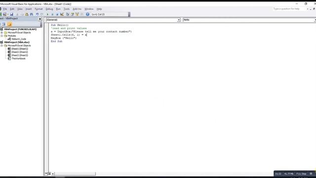 Excel VBA - Message Box and Input Box смотреть онлайн