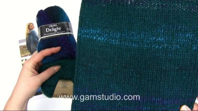 How to replace DROPS Verdi with DROPS Delight and DROPS Brushed Alpaca Silk (turquoise/green) смотреть онлайн