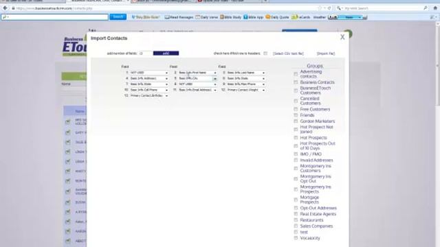 Business Contact Manager Importing Contacts for an Excel File Training смотреть онлайн