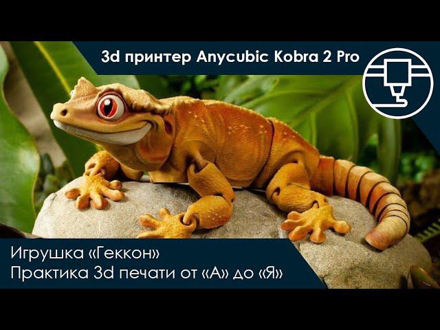 3d принтер Anycubic Kobra 2 Pro - печать подвижной игрушки 