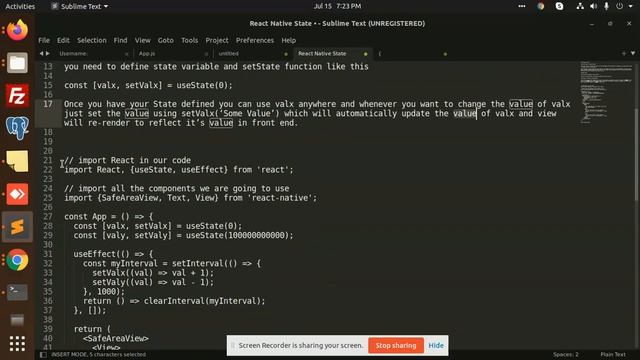 React Native State | Props and State in React Native | React Native Tutorial смотреть онлайн