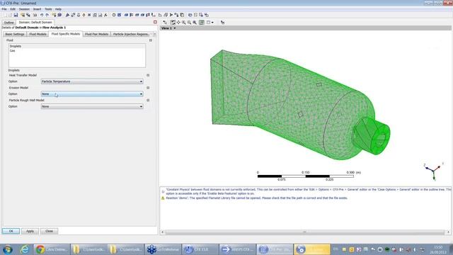 Пример. Основные принципы моделирования горения в продуктах ANSYS