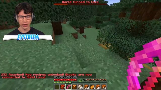 Minecraft, But Anything I Touch Turns to Lava… смотреть онлайн