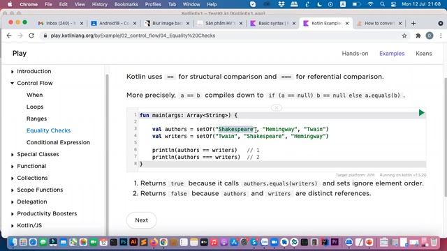 Lập trình Android Kotlin cơ bản - When, List, Set, Object keyword trong Kotlin смотреть онлайн