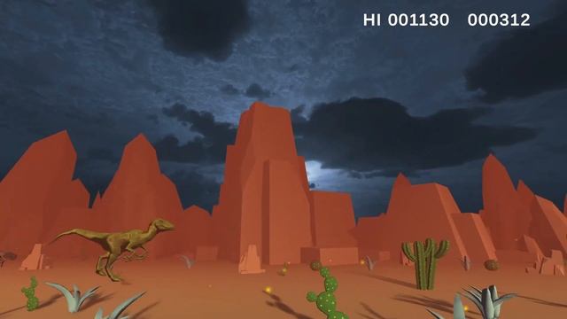 T Rex Run | WebGL | Google Chrome T-Rex Game | Made with Unity смотреть онлайн