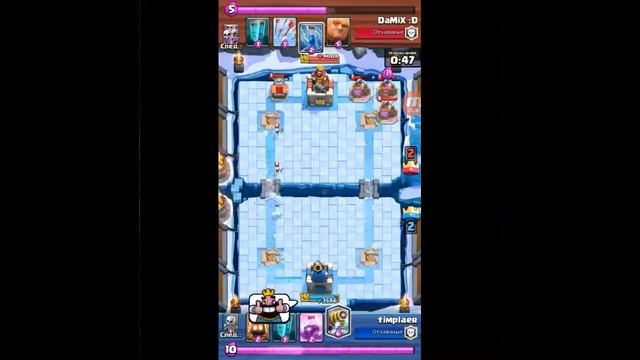 Молчаливый рекорд по спарки в игре Clash Royale. смотреть онлайн