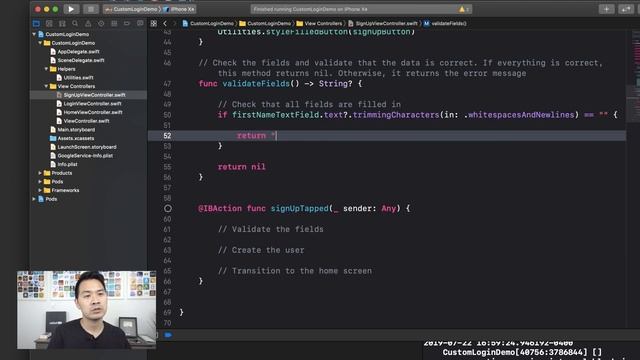 Firebase Authentication Tutorial 2020 - Custom iOS Login Page (Swift) смотреть онлайн