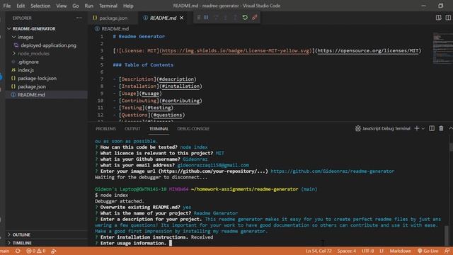 README Md   Readme Generator   Visual Studio Code 2021