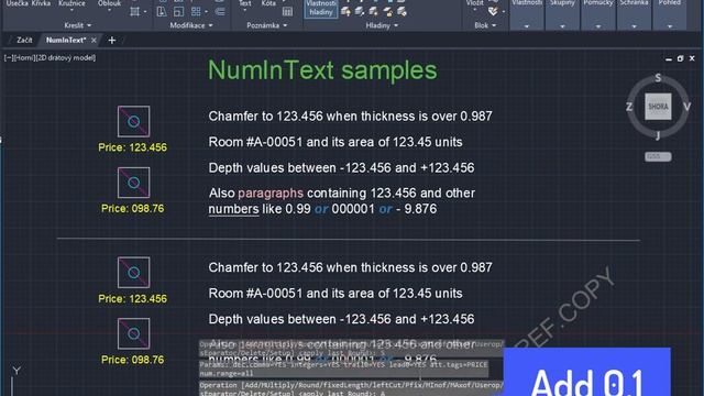 NumInText for AutoCAD - perform math on numbers in texts and attributes смотреть онлайн