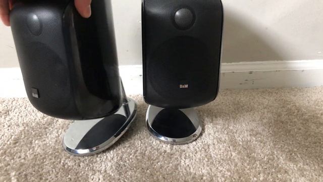 Bowers & Wilkins B&W M-1 Mini Theatre Monitor Home Theater Surround Or Bookshelf  2 Way Speakers