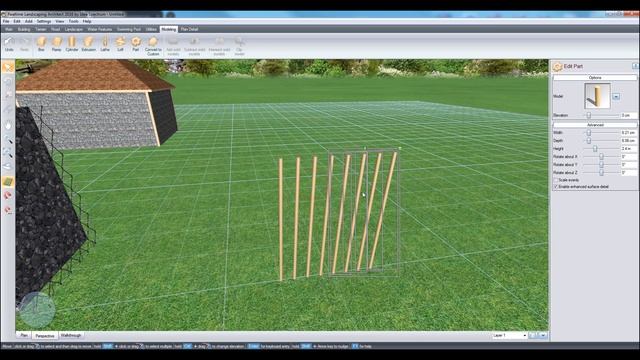 Как сделать габионы в Realtime Landscaping Architect смотреть онлайн