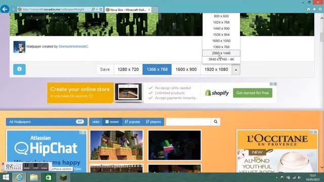 How to make a minecraft pc wallpaper смотреть онлайн