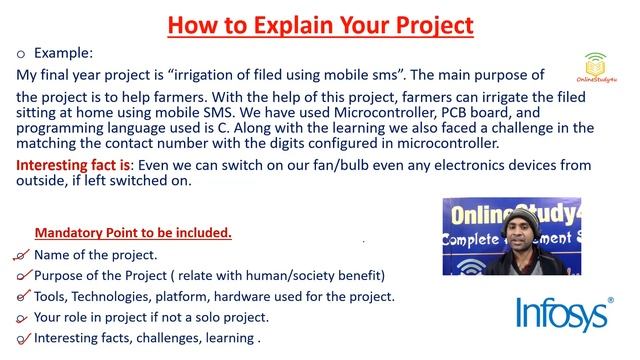 How to explain when asked about your project ? | Example with Important points смотреть онлайн