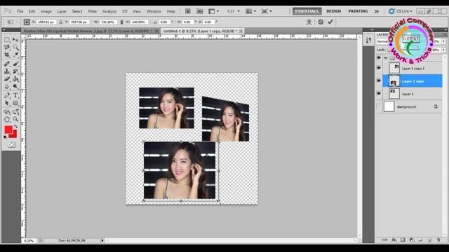 How To Use Move Tool In Photoshop CS5 Part 1