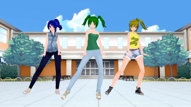 [MMD l YanSim l Koharu Yuna & Mei] [Follow The Leader] смотреть онлайн