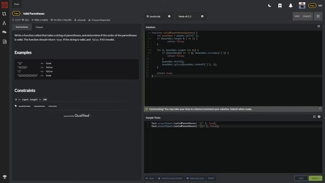 Проверка скобок | Решение задач на Codewars | Valid Parentheses #ityoutubersru смотреть онлайн