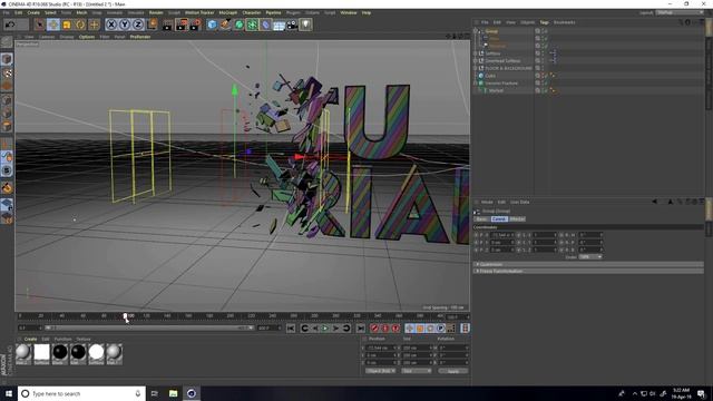 Cinema 4D Motion Graphics | C4D Voronoi Fracture Slices смотреть онлайн