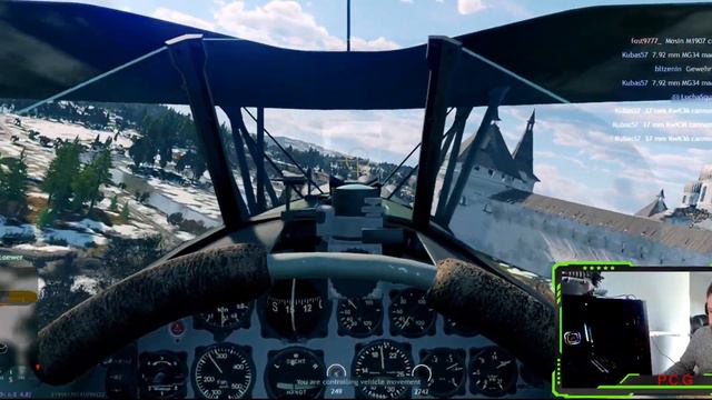 Henschel Hs 123 dive bomber (Enlisted plane gameplay) смотреть онлайн