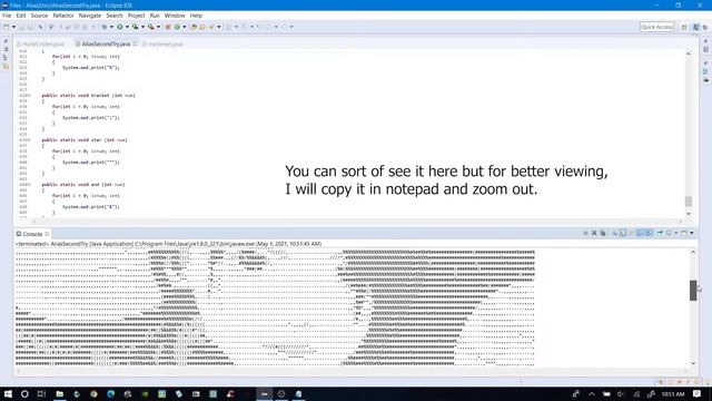 I drew Alias from COD Mobile in Java | ASCII Art смотреть онлайн