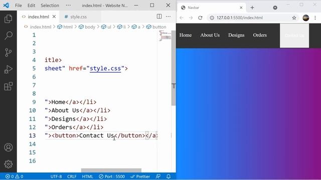 Create an attractive navbar using HTML & CSS 3 ONLY | World of Code смотреть онлайн
