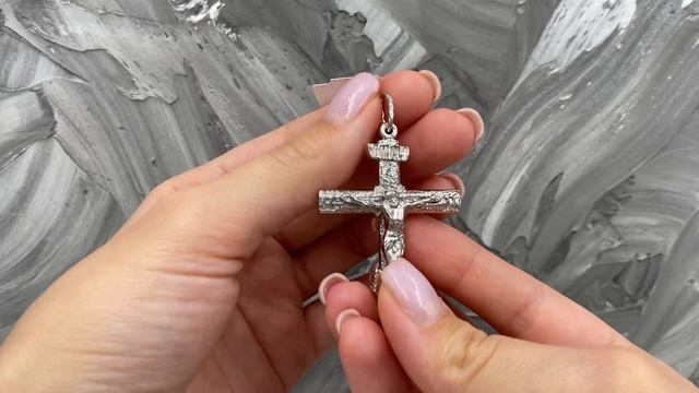 ps19p Серебряный крестик большой Спаси и сохрани смотреть онлайн