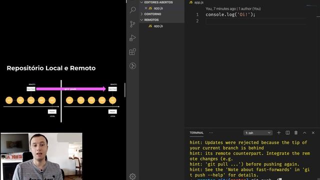 Git #4 - Repositórios remotos (push, pull x fetch, clone, reflog e cherry-pick) смотреть онлайн
