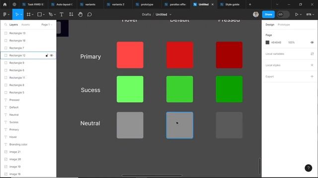 Color Style Guide In Figma