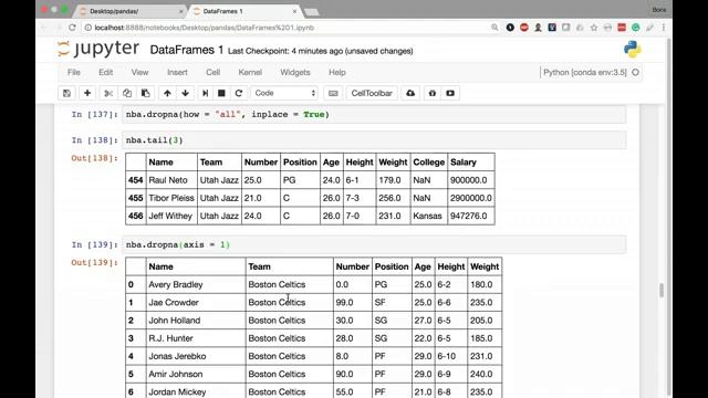 Drop Rows with Null Values смотреть онлайн