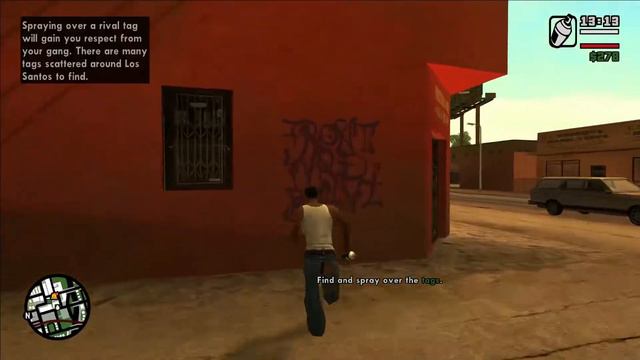 GTA San Andreas Remastered - Mission #3 - Tagging Up Turf смотреть онлайн