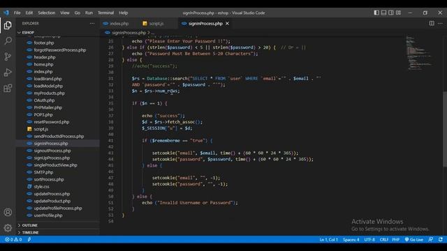 E-Commerce Application Remember Me Option Programming Part смотреть онлайн