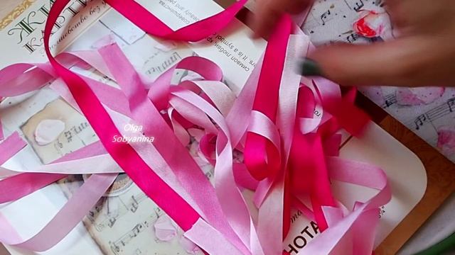 Розы на нотах Panna Вышивка лентами