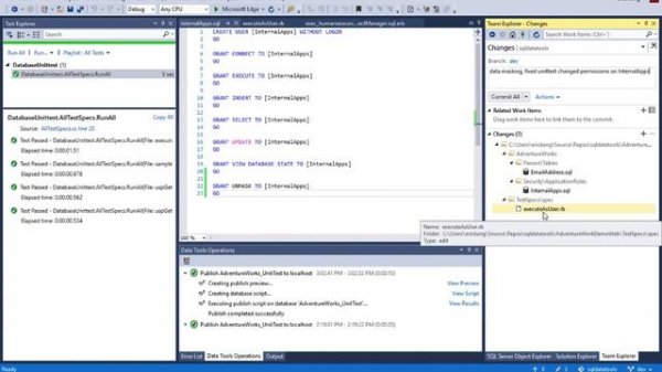 SQL Server Data Tools: Database Unit Test in DevOps pipeline using Slacker framework