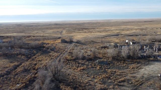 С высоты птичьего полёта. Полигон "Сары-Шаган". Площадка №18 смотреть онлайн