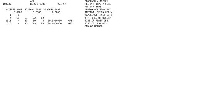 GIS: Rinex Header GPS Position Coordinate System (2 Solutions!!) смотреть онлайн