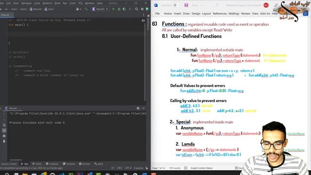 Kotlin Crash Course in one video | شرح عربي لغة كوتلن في فيديو واحد смотреть онлайн