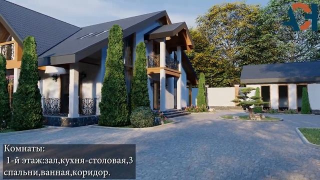 Проект дома с мансардным этажом|#дом#проект#дизайн смотреть онлайн